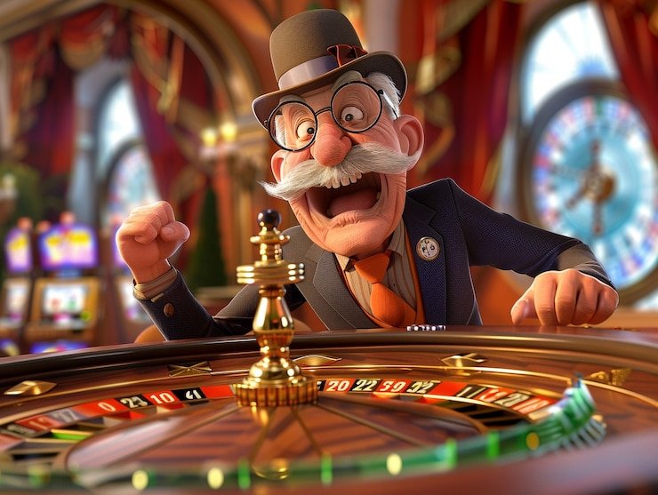 Roulette wheel spin captured live from Crazy Time table, showing ball trajectory and dealer